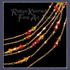 14 Karat Yellow Gold and Austrian Crystal 'Autumn Sparkler' Necklace image