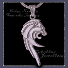 Solid Sterling Silver 'Roaring Lion' Pendant Image