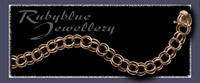 Gold Fancy Link Charm Bracelet Image