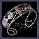 Sterling Silver and Gemstones 'Calypso' Cuff / Bracelet image