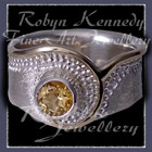 10 karat Yellow Gold, Sterlium Sterling Silver and Honey Topaz 'Dreamland' Ring Image