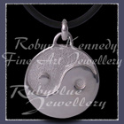 Sterling Silver and Sterlium Silver 'Yin ~ Yang' Pendant Image