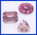 Pink and Lavendar Cut Sapphire Gemstone Image