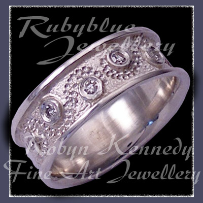 Sterling Silver and Diamonds 'Stardust' Ring Image