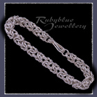 Sterling Silver 'Byzantine' Link Bracelet image