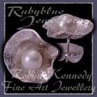 Sterling Silver and Cultured  Pearl 'Felicity' Earrings Image