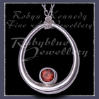 Sterling Silver and Mozambique Garnet 'Kismet' Necklace Image