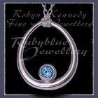 Sterling Silver and Swiss Blue Topaz 'Kismet' Necklace Image