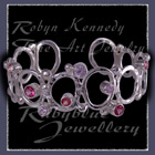 Sterling Silver, Multi Pink Topaz's and Lavendar Cubic Zirconia's 'Pretty in Pink' Bracelet Image