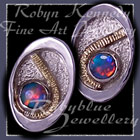 18 Karat Gold, Australian Opals and Sterling Silver 'Radiance' Earrings