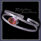Sterling Silver and Mystic Sunrise Topaz 'Sunrise' Cuff / Bracelet Image