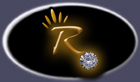 Rubyblue Jewelry Glowing R and Diamond Logo Image
